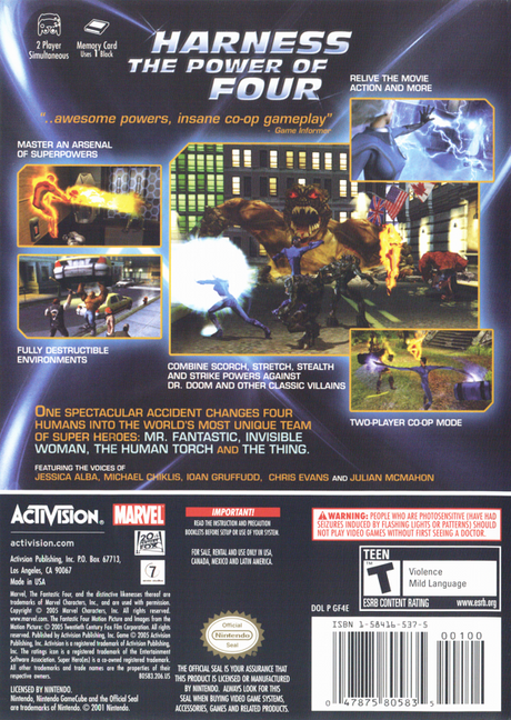 Fantastic 4 - GameCube