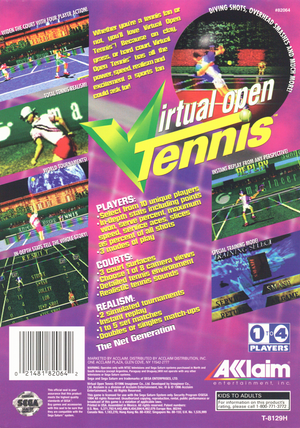 Virtual Open Tennis - Sega Saturn