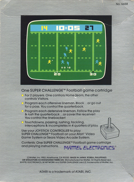 Super Challenge Football - Atari 2600