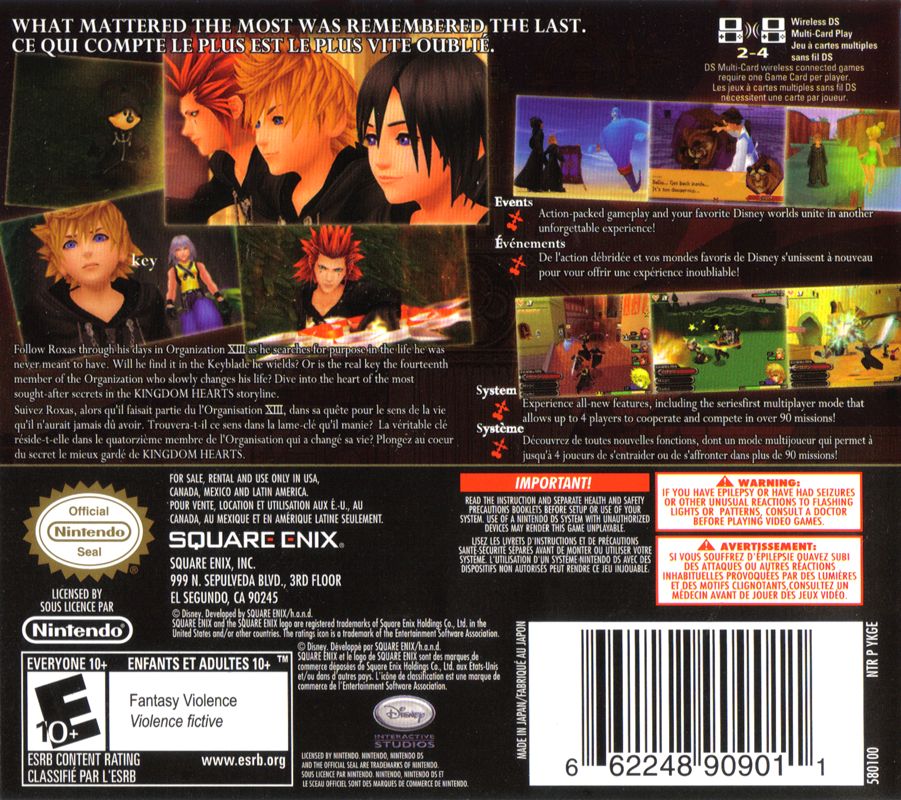 Kingdom Hearts 358/2 Days - Nintendo DS