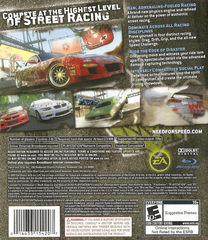 Need for Speed: ProStreet - PlayStation 3