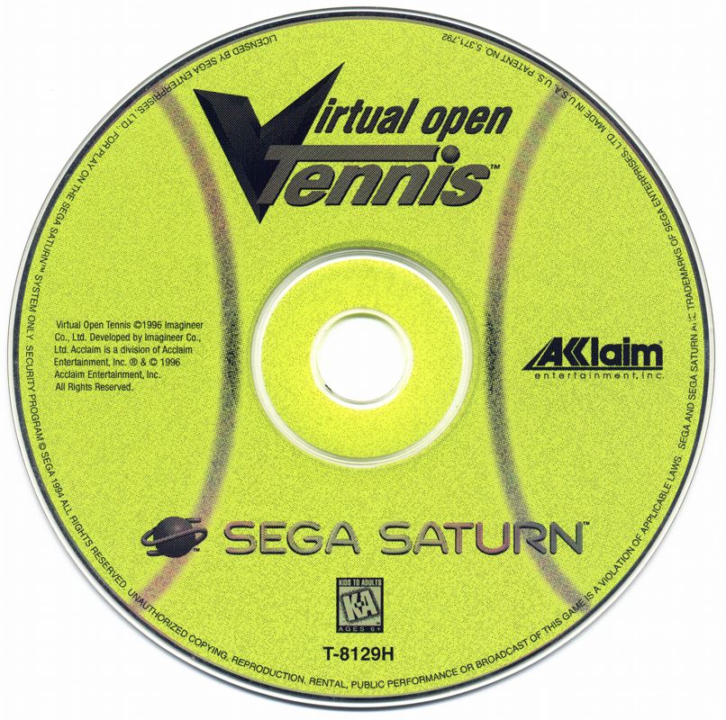 Virtual Open Tennis - Sega Saturn