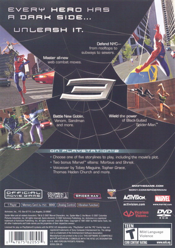 Spider-Man 3 - PlayStation 2