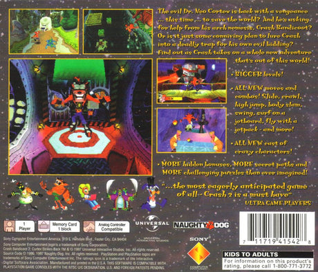 Crash Bandicoot 2: Cortex Strikes Back - PlayStation