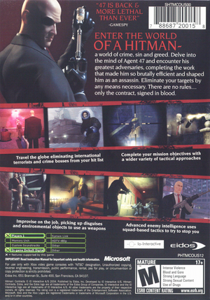 Hitman: Contracts - Xbox