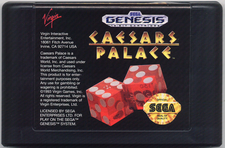 Caesars Palace - SEGA Genesis