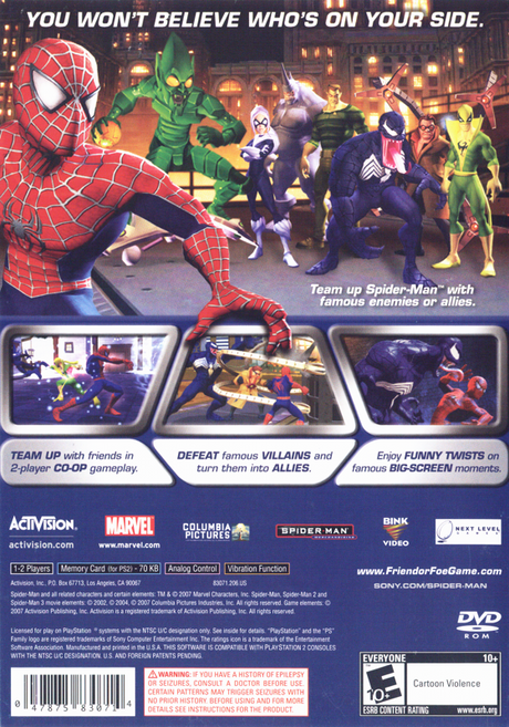 Spider-Man Friend or Foe - PlayStation 2