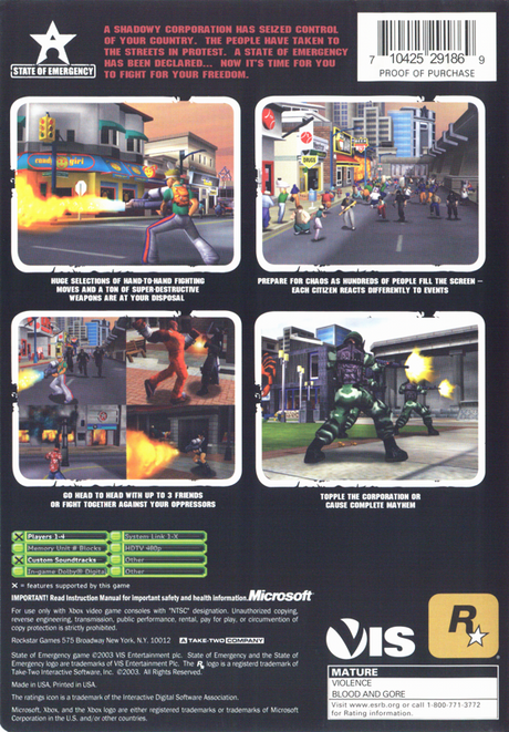 State of Emergency - Xbox