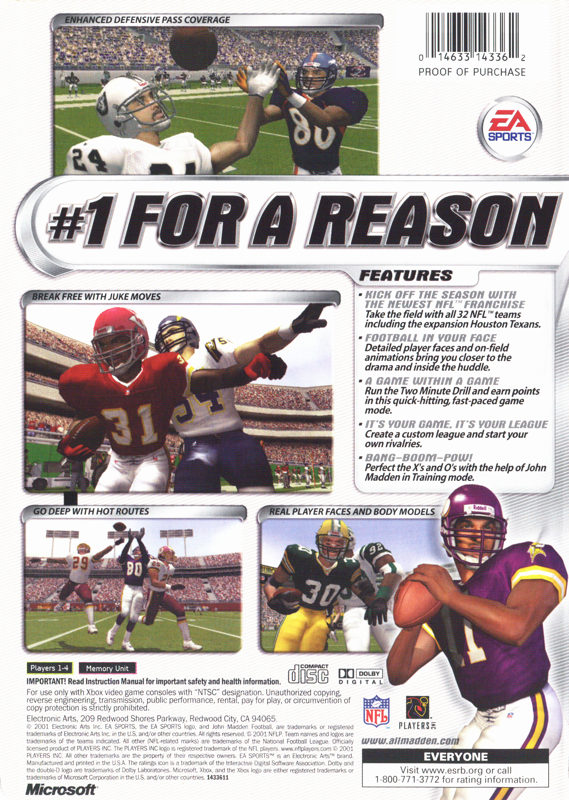 Madden NFL 2002 - Xbox