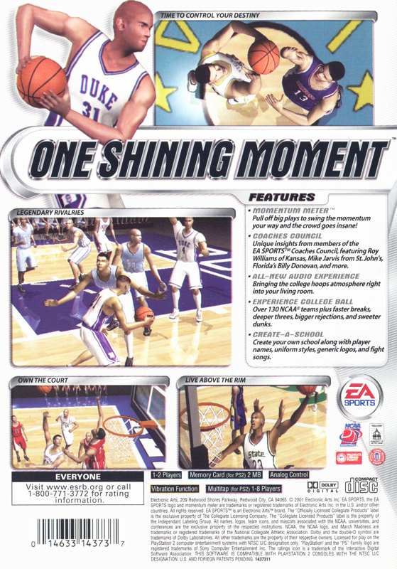 NCAA March Madness 2002 - PlayStation 2