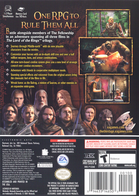 Lord of the Rings: The Third Age - GameCube
