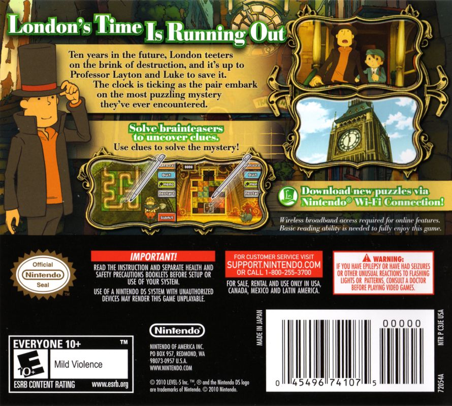 Professor Layton and the Unwound Future - Nintendo DS