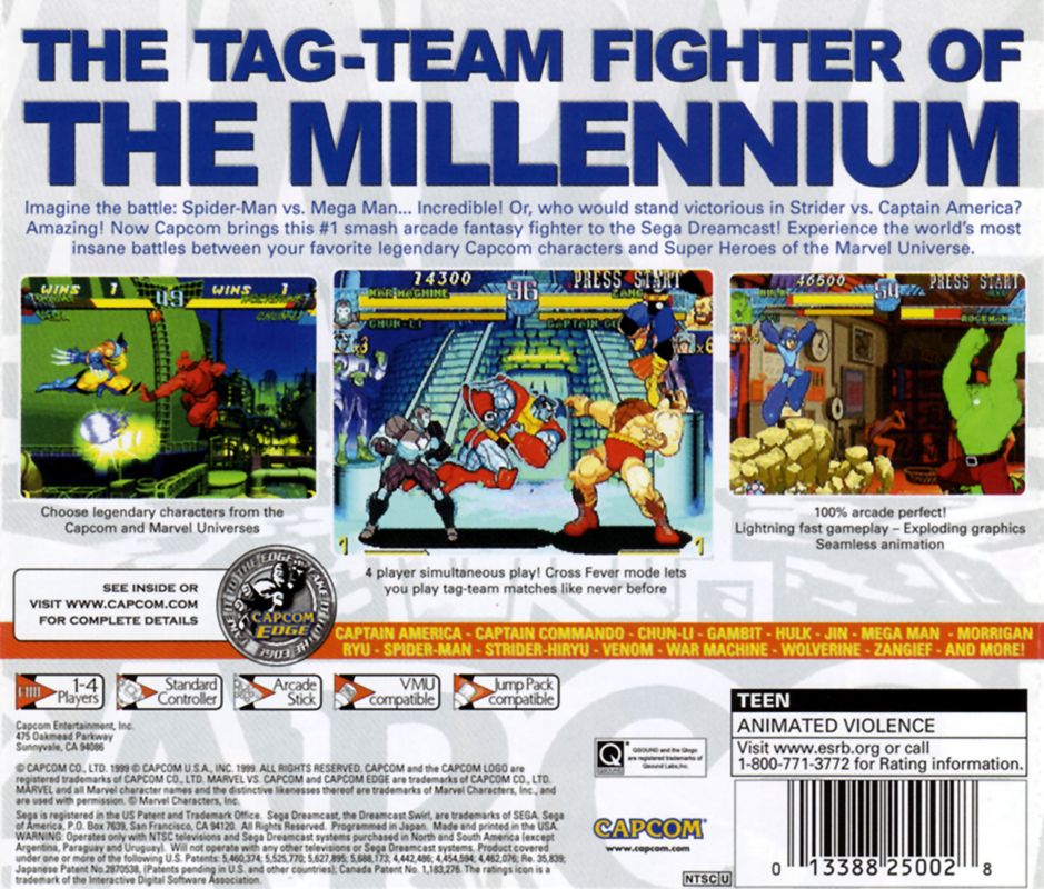 Marvel vs. Capcom: Clash of Super Heroes - SEGA Dreamcast