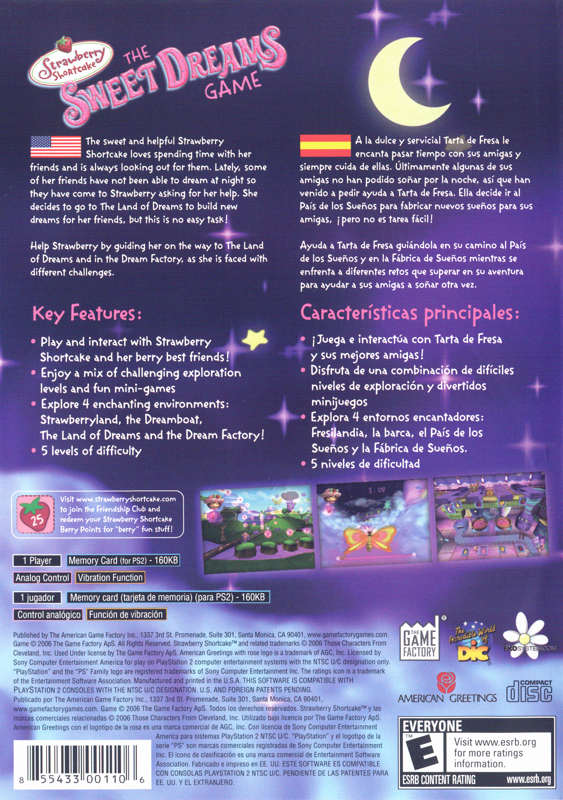 Strawberry Shortcake: The Sweet Dreams Game - PlayStation 2