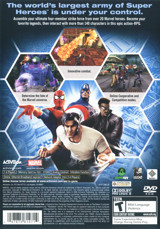 Marvel Ultimate Alliance - PlayStation 2