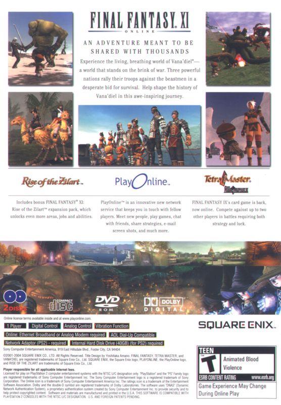Final Fantasy XI Online - PlayStation 2
