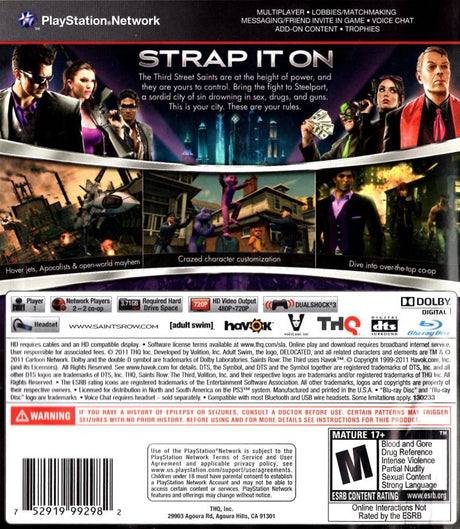 Saints Row: The Third - PlayStation 3
