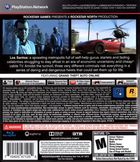 Grand Theft Auto V - PlayStation 3