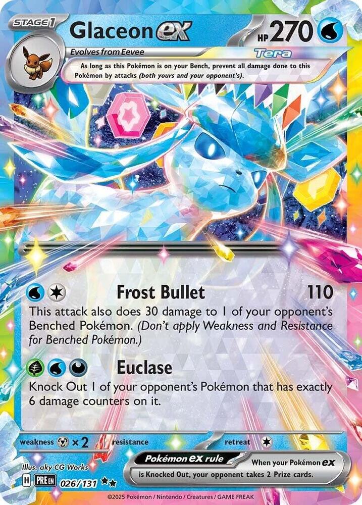 Glaceon ex - 026/131 (026/131) [SV: Prismatic Evolutions]