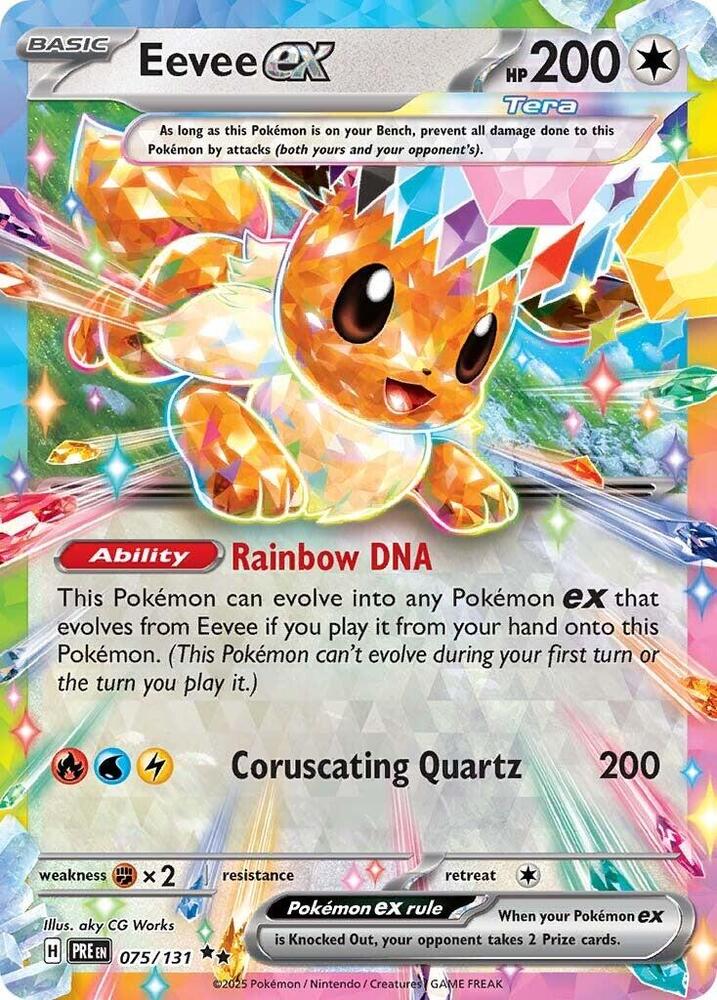 Eevee ex - 075/131 (075/131) [SV: Prismatic Evolutions]