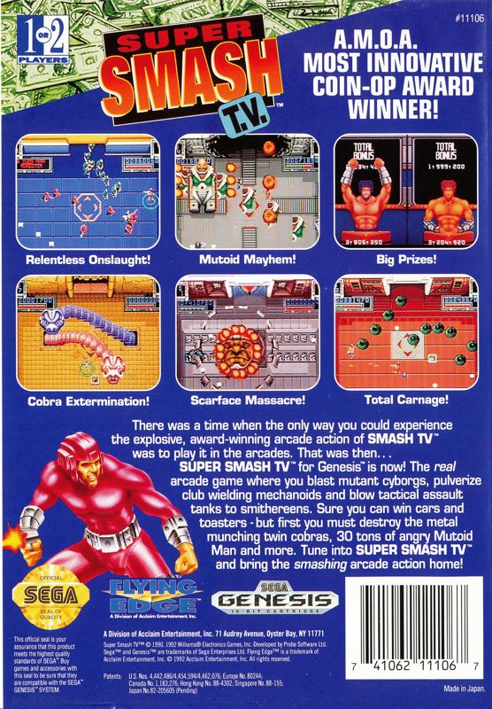 Super Smash TV - SEGA Genesis