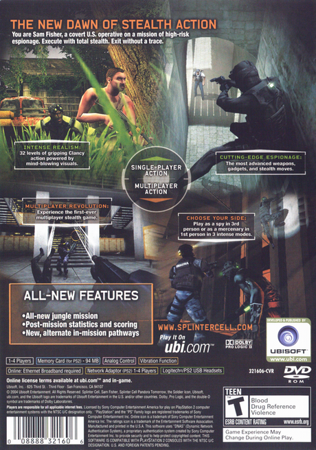 Tom Clancy's Splinter Cell: Pandora Tomorrow - PlayStation 2