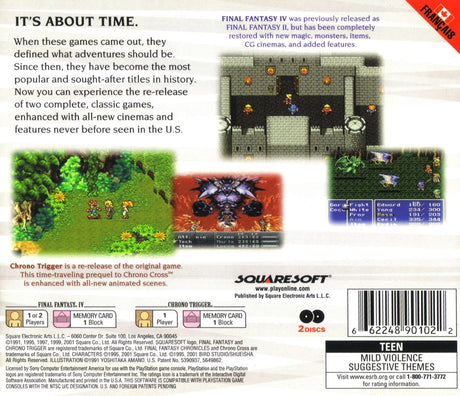 Final Fantasy Chronicles - Final Fantasy IV / Chrono Trigger - PlayStation