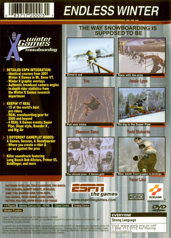 ESPN Winter X Games Snowboarding - PlayStation 2