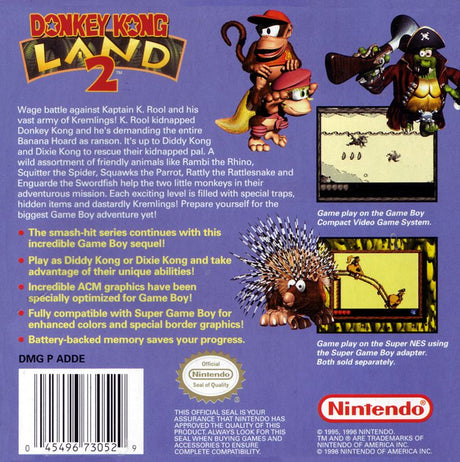 Donkey Kong Land 2 - Game Boy