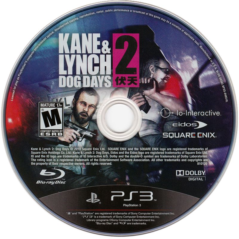 Kane & Lynch 2: Dog Days - Playstation 3
