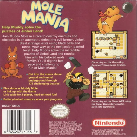 Mole Mania - Game Boy