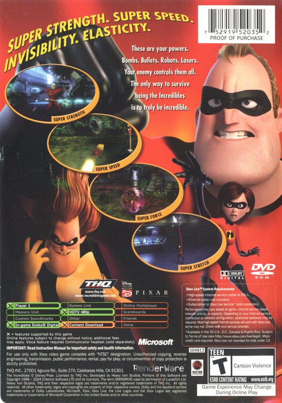 The Incredibles - Xbox