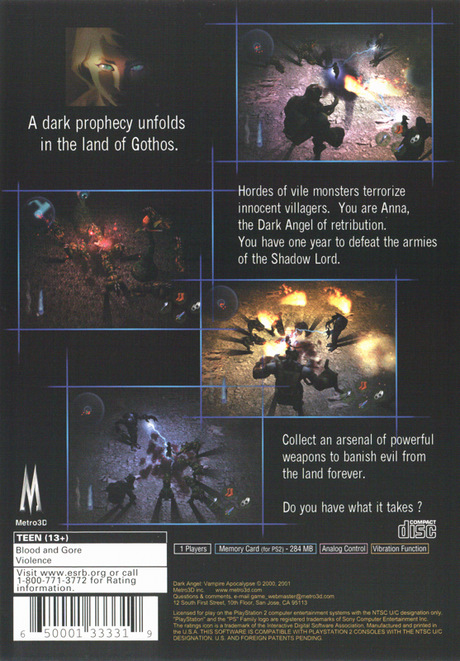 Dark Angel: Vampire Apocalypse - PlayStation 2