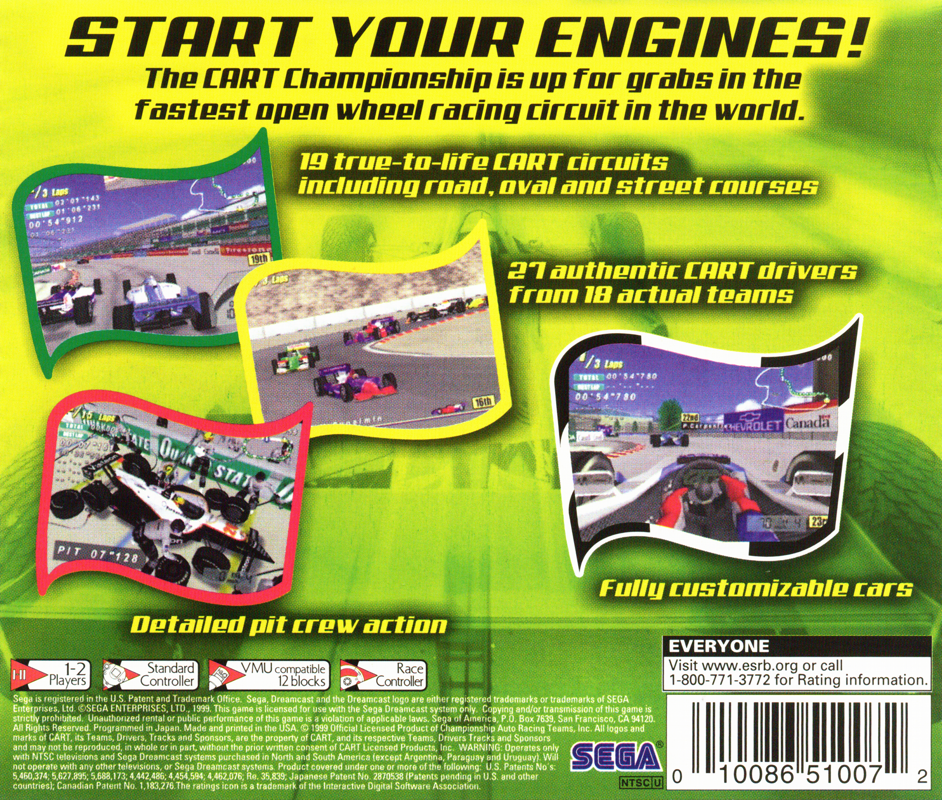 CART: Flag to Flag - SEGA Dreamcast