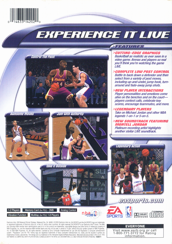 NBA Live 2001 - PlayStation 2