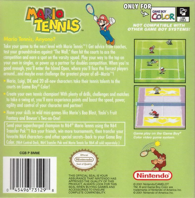 Mario Tennis - Game Boy Color