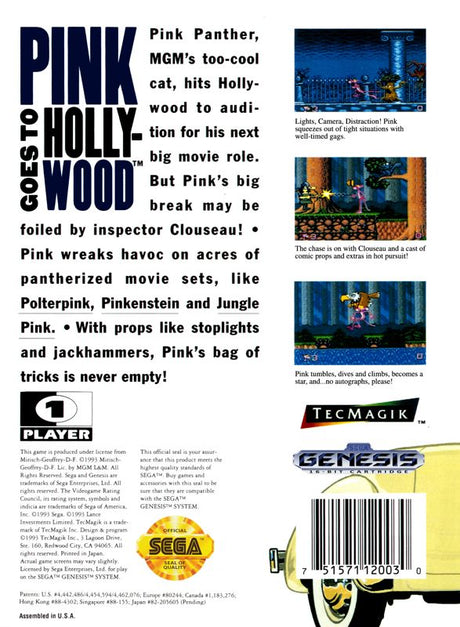 Pink Goes to Hollywood - SEGA Genesis
