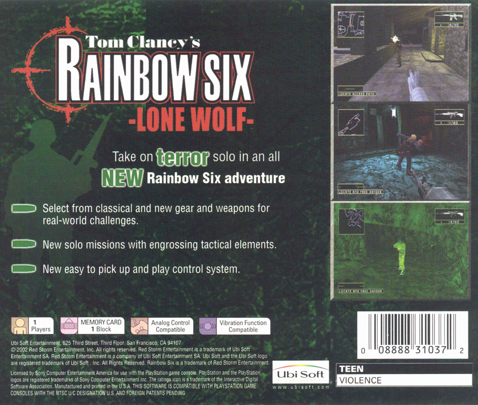Tom Clancy's Rainbox Six: Lone Wolf - PlayStation – Bitjump Games