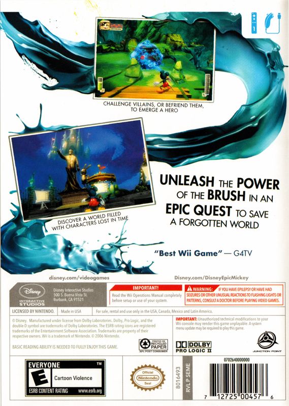 Disney Epic Mickey - Wii