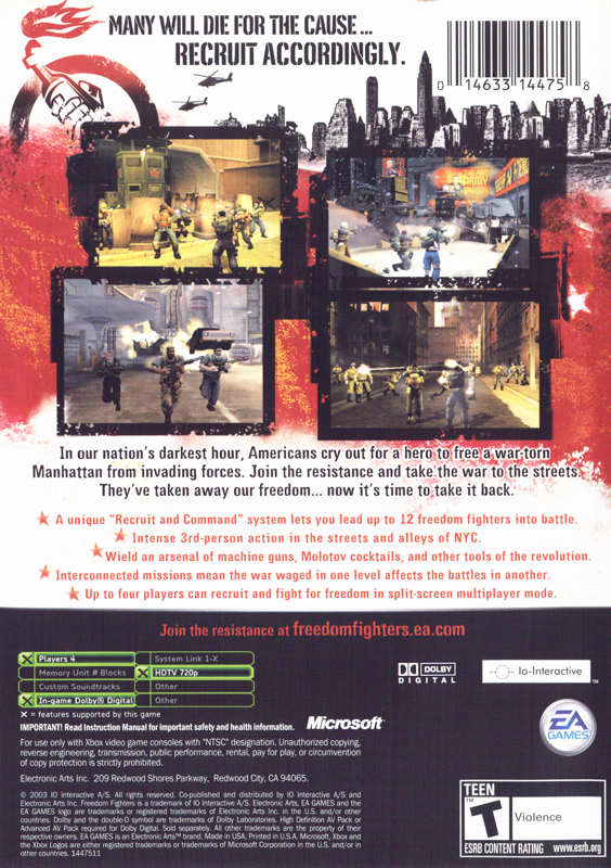 Freedom Fighters - Xbox