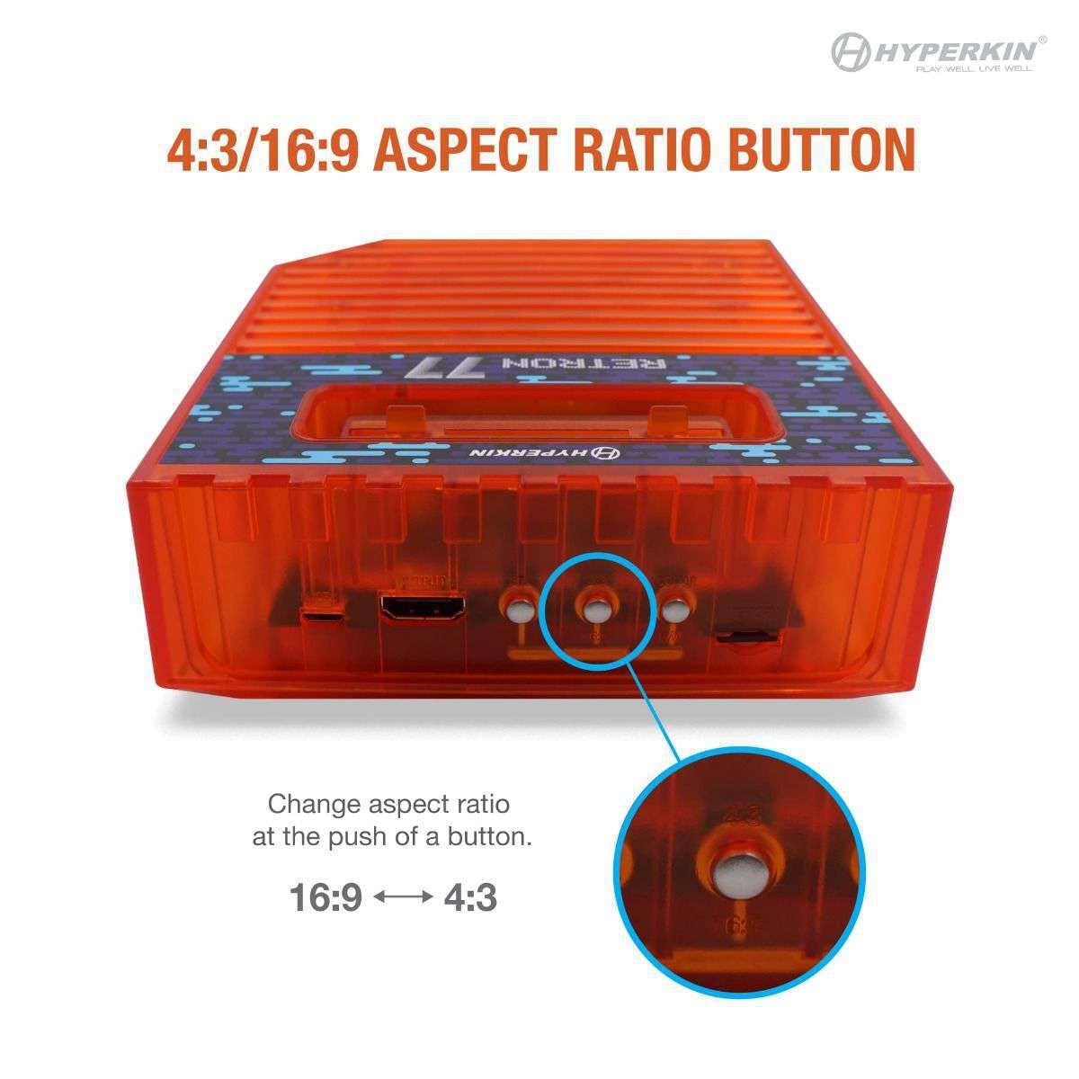 RetroN 77: HD Gaming Console for Atari 2600 - Retro Amber