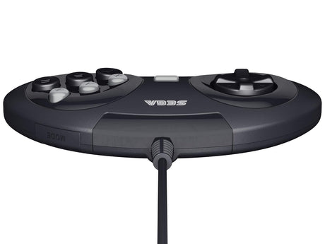 6-button Wired Controller for SEGA Genesis (Officially Licensed) - Black