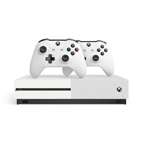 Xbox One S 1TB Console Two Controller Bundle - White