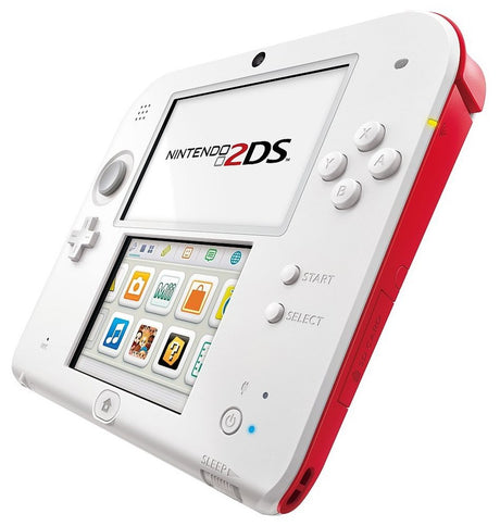 Nintendo 2DS System - Scarlet Red (White/Red)