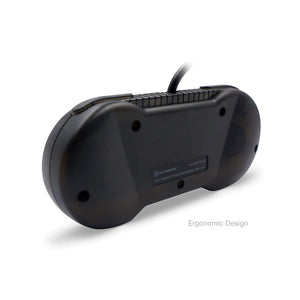 Scout Premium Wired Controller for Super Nintendo SNES - Black