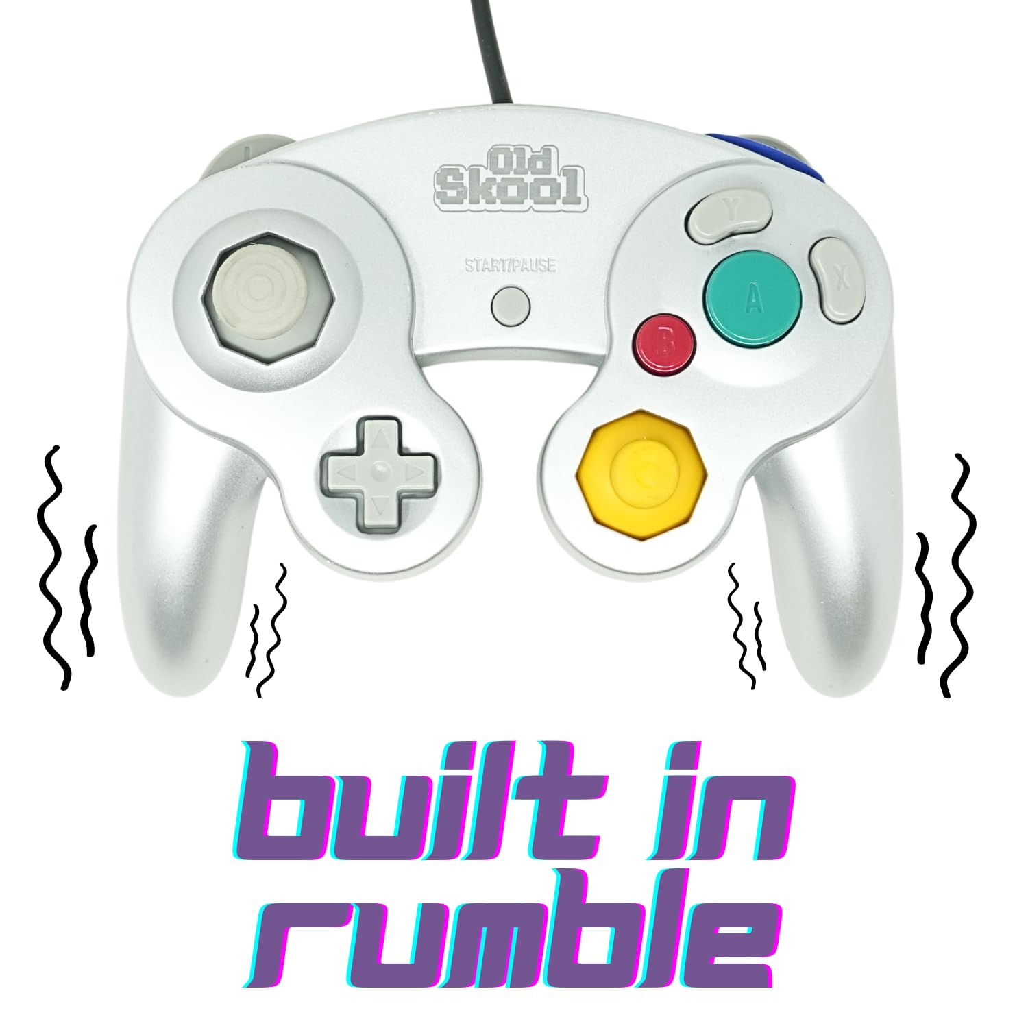 Wired Controller for Nintendo GameCube / Wii - Platinum / Silver