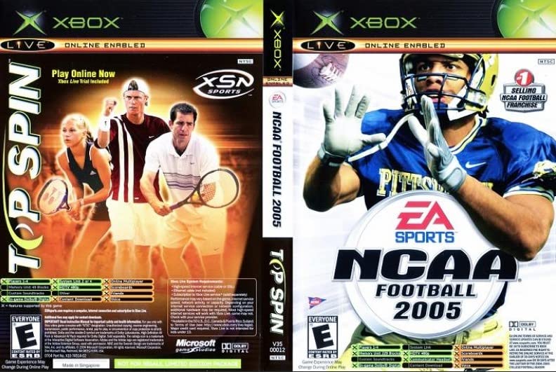 NCAA Football 2005 / Top Spin - Xbox