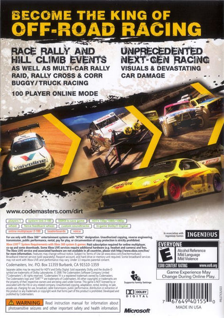 DiRT - Xbox 360