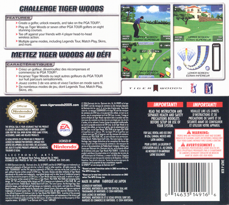 Tiger Woods PGA Tour - Nintendo DS