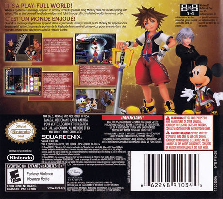 Kingdom Hearts: Re:coded - Nintendo DS